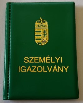 Okmánytartó Személyi Igazolvány felirattal álló 10 lapos sötétzöld UTOLSÓ DARAB