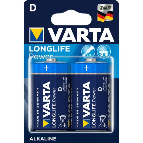 Elem góliát LR20D longlife Power 2 db/csomag, Varta 