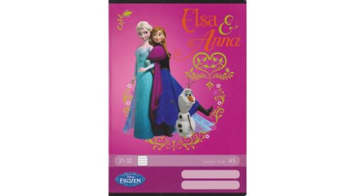   Füzet A5 Frozen Elsa vonalas 21-32  IV. osztálytól