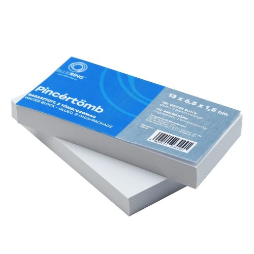 Pincértömb sima 13x6,5x1,5cm, ragasztott 2 tömb/csomag Bluering®