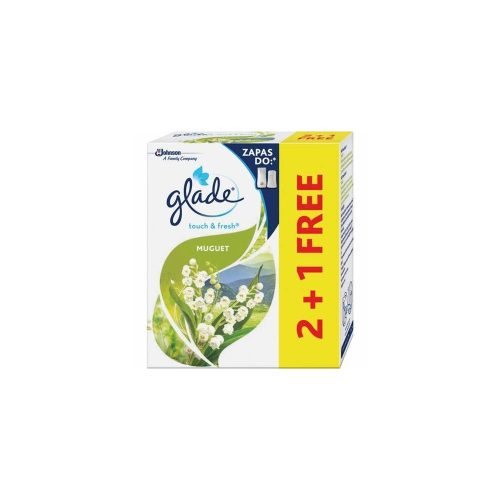 Légfrissítő utántöltő 3 x 10 ml 2+1 Glade® Touch&Fresh Japánkert