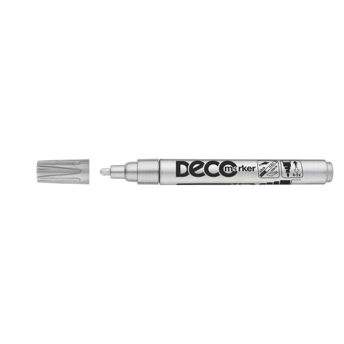 Lakkmarker, decomarker 2-4mm, kerek Ico ezüst 