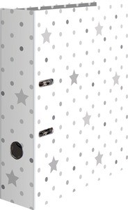 Iratrendező Herma A/4 Stars White with grey stars, 7193, 70 mm