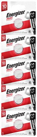 ENERGIZER Gombelem, CR2025, 5 db, ENERGIZER