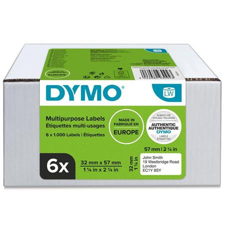 DYMO Etikett, LW nyomtatóhoz, 32x57 mm, 1000 db etikett, DYMO