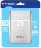 VERBATIM 2,5" HDD (merevlemez), 2TB, USB 3.0, VERBATIM, ezüst