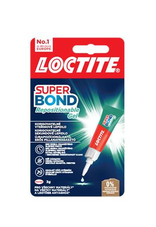 HENKEL Pillanatragasztó gél, 3 g, HENKEL "Loctite Super Bond Repositionable Gel"