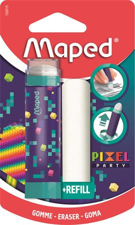 MAPED Radírstift, pótbéllel, MAPED "Pixel Party"