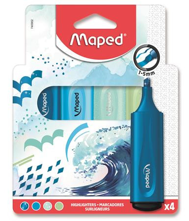 MAPED Szövegkiemelő készlet, 1-5 mm, MAPED "Fluo Peps Assorted", vegyes színek