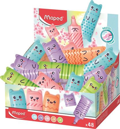 MAPED Szövegkiemelő display, 1-5 mm, MAPED "Mini Pastel", 5 különböző pasztell szín