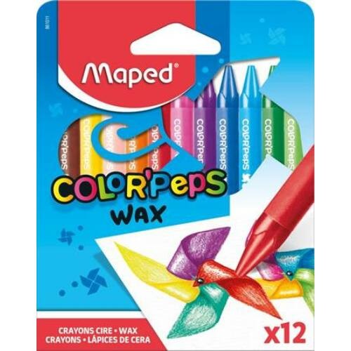 Zsírkréta MAPED Color Peps Wax 12 szín