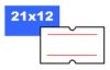 . Árazószalag, 21x12 mm, "Motex", csíkos