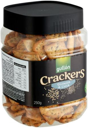 GULLÓN Kréker, 250 g, GULLÓN "Cracker", chia magos-quinoás