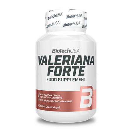 BIOTECH USA Étrend-kiegészítő tabletta, 60 tabletta, BIOTECH USA "Valeriana Forte"