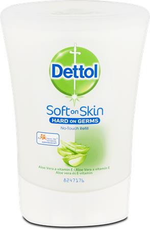 DETTOL Folyékony szappan utántöltő, 250 ml, DETTOL, Aloe Vera és E-vitamin