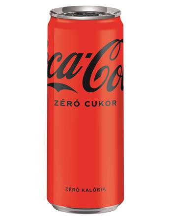 COCA COLA Üdítőital, szénsavas, 0,33 l, dobozos, COCA COLA "Coca Cola Zero"