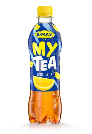 RAUCH Üdítőital, szénsavmentes, 0,5 l, RAUCH "Mytea", citrom