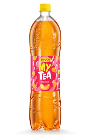 RAUCH Üdítőital, szénsavmentes, 1,5 l, RAUCH "Mytea", őszibarack