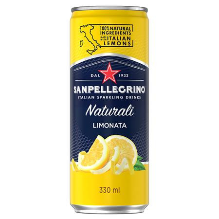 SAN PELLEGRINO Üdítőital, szénsavas, 0,33 l, SAN PELLEGRINO, citrom