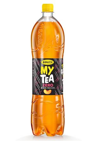 RAUCH Üdítőital, szénsavmentes, cukormentes, 1,5 l, RAUCH "Mytea ZERO", őszibarack