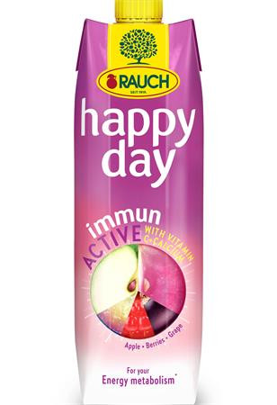 RAUCH Gyümölcslé, 60%, 1l, RAUCH "Happy day", Immun Active