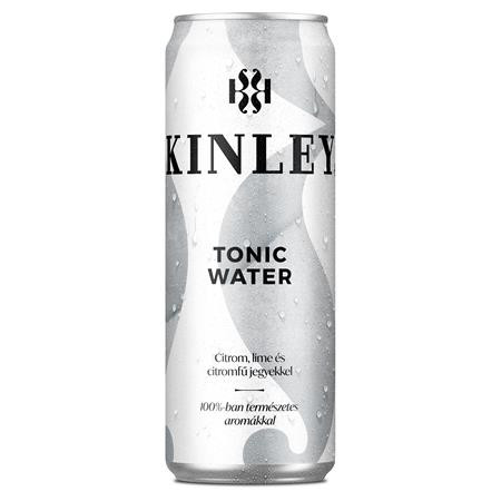 KINLEY Üdítőital, szénsavas, 0,25 l, dobozos, KINLEY, tonic-citromfű