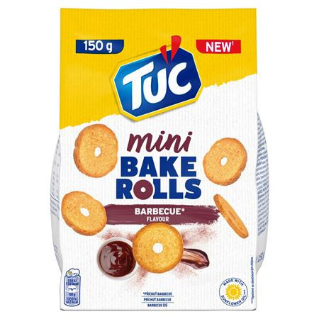 TUC Pirított kenyérkarika, 150 g, TUC "Mini Bake Rolls", barbecue