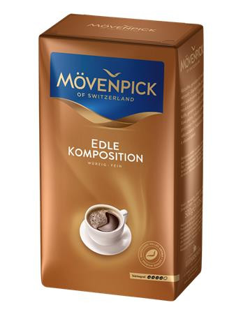 MÖVENPICK Kávé, pörkölt, őrölt, vákuumos csomagolásban, 500 g, MÖVENPICK "Edle Komposition"