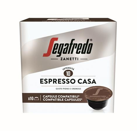 SEGAFREDO Kávékapszula, Dolce Gusto kompatibilis, 10 db, SEGAFREDO "Espresso Casa"