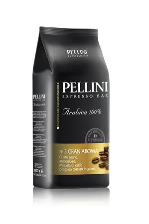 PELLINI Kávé, pörkölt, szemes, 1000 g,  PELLINI "Gran Aroma"