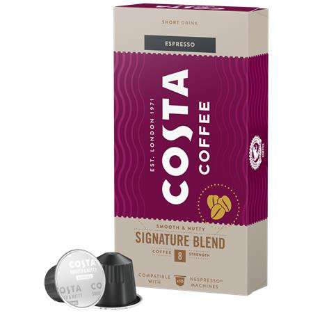 COSTA Kávékapszula, Nespresso® kompatibilis, 10 db, COSTA, "Signature Blend Espresso"