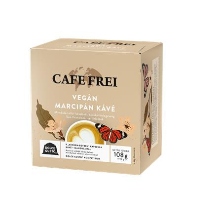 CAFE FREI Kávékapszula, Dolce Gusto kompatibilis, 9 db, CAFE FREI "Vegán marcipán kávé"