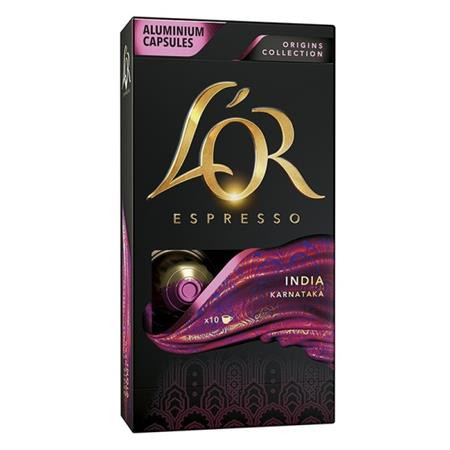 JACOBS DOUWE EGBERTS Kávékapszula, 10 db, JACOBS DOUWE EGBERTS "L'OR India"