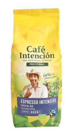 CAFÉ INTENCIÓN Kávé, pörkölt, szemes, 1000 g, CAFÉ INTENCIÓN "Professional Espresso Intensivo Especial BIO"