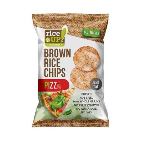 RICE UP Barnarizs chips, 60 g, RICE UP, pizza