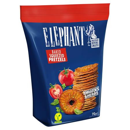 ELEPHANT Chips-tallér, 70 g, ELEPHANT, paradicsomos-fűszeres