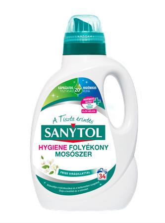 SANYTOL Folyékony mosószer, fertőtlenítő, 1,7 l, SANYTOL