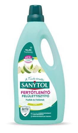 SANYTOL Felület tisztító-és fertőtlenítőszer, 1 l, SANYTOL, alma