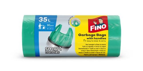 FINO Szemeteszsák, köthető füles, 35 l, 30 db, FINO "Smart handles"