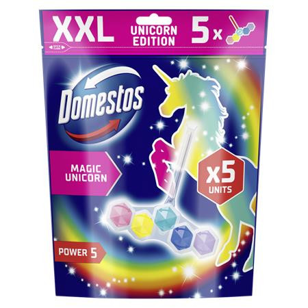 DOMESTOS WC frissítő blokk, 6 db-os, DOMESTOS "Power 5", óceán és lime