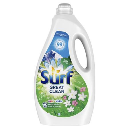 SURF Mosógél, 60 mosáshoz, 3 l, SURF "Mountain Fresh & Jasmine"