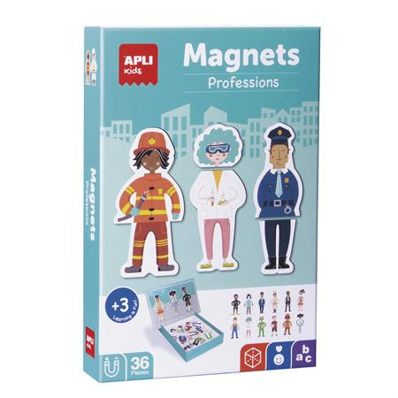 APLI Mágneses készségfejlesztő készlet, 36 db, APLI Kids "Magnets", szakmák