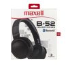 MAXELL Fejhallgató, vezeték nélküli, Bluetooth, mikrofon, MAXELL "B-52", fekete