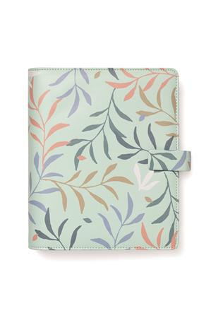 FILOFAX Kalendárium, gyűrűs, betétlapokkal, A5, FILOFAX "Botanical", menta