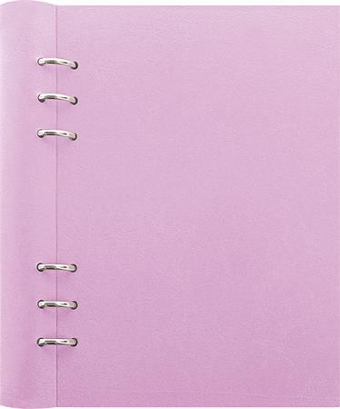 FILOFAX Tervező, naptár és füzet betéttel, A5, FILOFAX "Clipbook Pastel", pasztell-lila