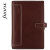 FILOFAX Kalendárium, gyűrűs, betétlapokkal, personal méret, FILOFAX, "Holborn", barna