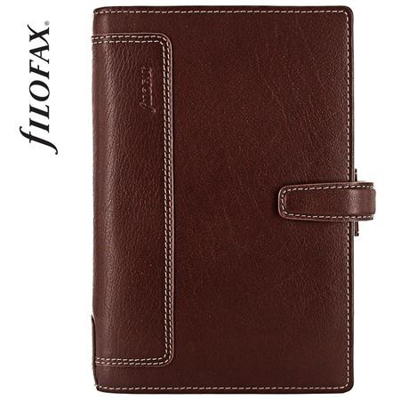 FILOFAX Kalendárium, gyűrűs, betétlapokkal, personal méret, FILOFAX, "Holborn", barna