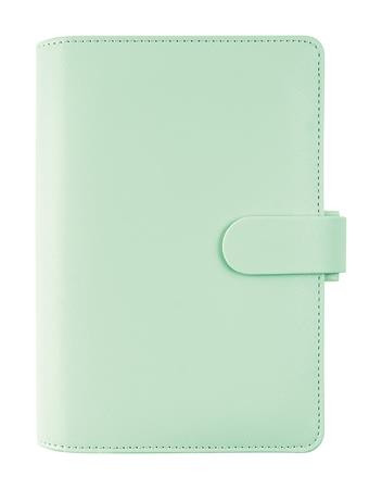 FILOFAX Kalendárium, gyűrűs, betétlapokkal, personal méret, FILOFAX "Saffiano", menta