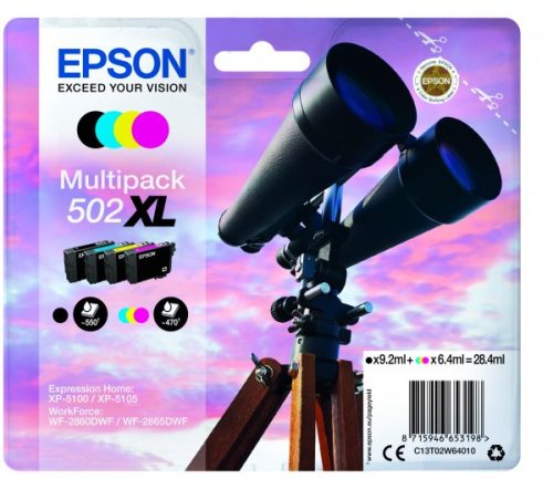 Epson T02W6 (502XL) eredeti tintapatron multipack