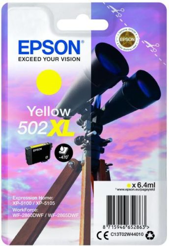 Epson T02W4 (502XL) sárga eredeti tintapatron